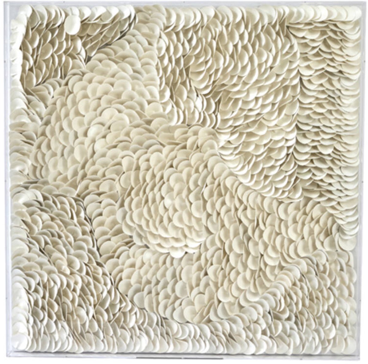Light&living Wandornament 80x6x80 cm XELHU crème+helder