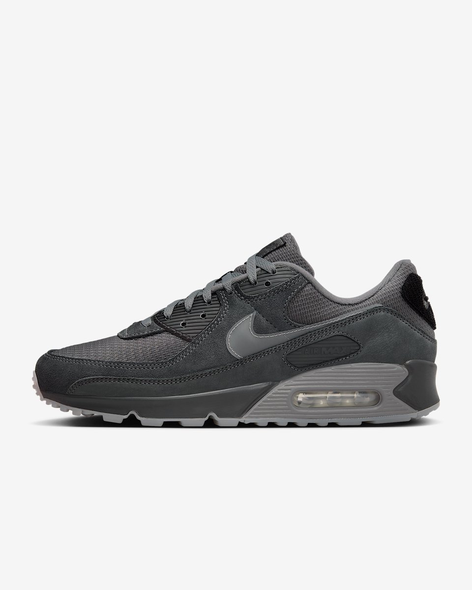 Nike Air Max 90 – /Smoke /Light Smoke Air Max Lifestyle Heren Sneakers voor Mannen Zwart