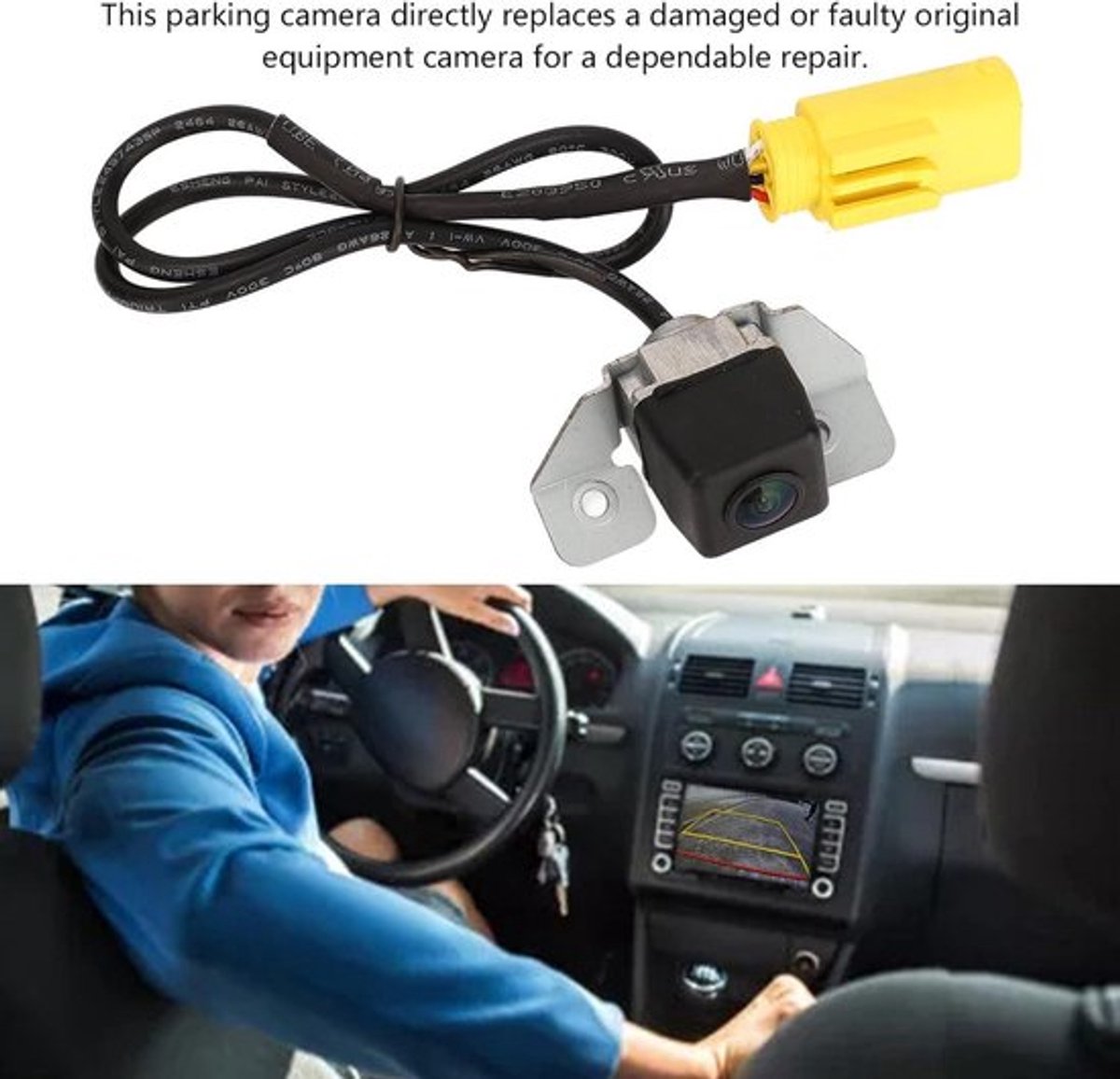Allecto Plus - Achteruitrijcamera voor Auto, Waterdicht Vervanging voor Ix35