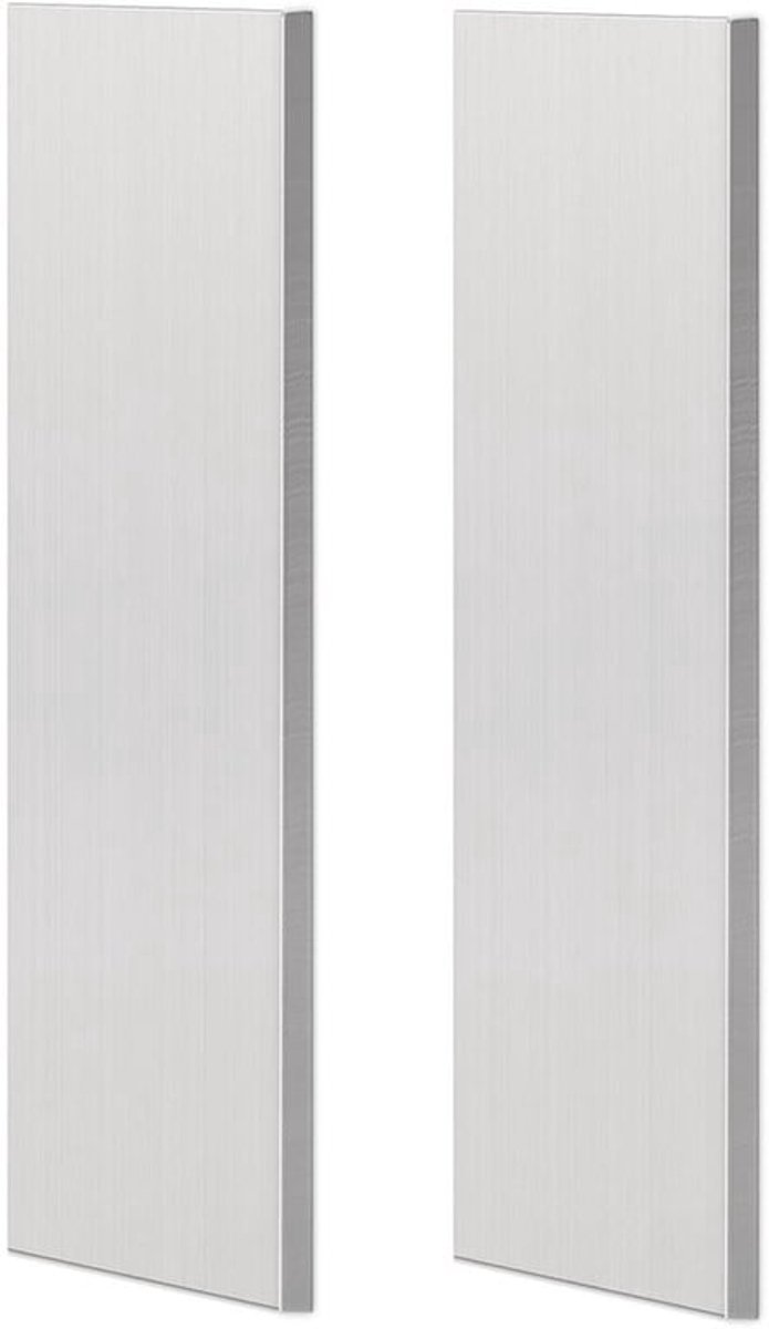 Set van 2 vierkante aluminium platen, 3 mm dik, 5 cm breed, 30 cm lang, ideaal voor ambacht en constructie, beschermd met folie