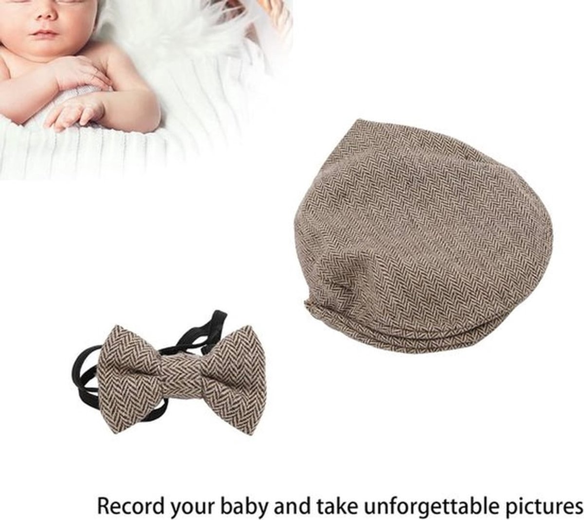 Vlinderdas Baby Cartoon Foto Cap | Pasgeboren Fotografie Kleding | Top Hoed Voor Baby Fotoshoot (#3)