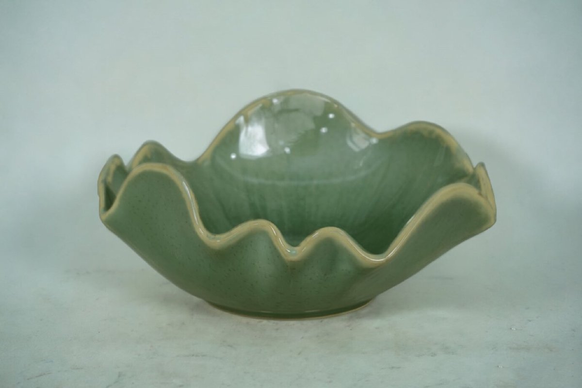 Aardewerk schaal Solia jade