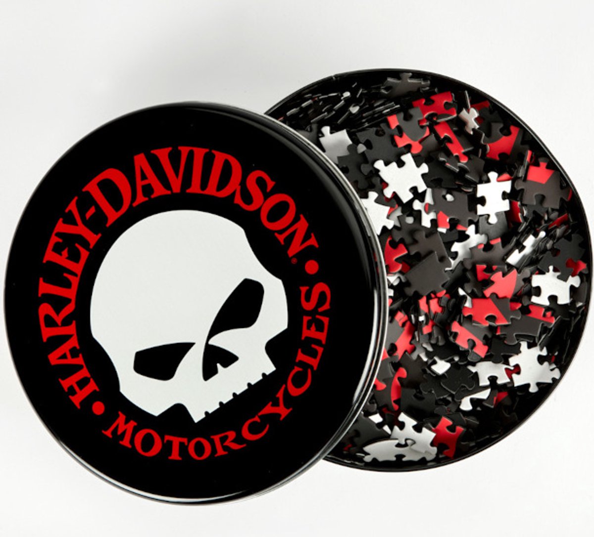 Merkloos 1000-delige Puzzel Willie G Skull - Ronde Blik