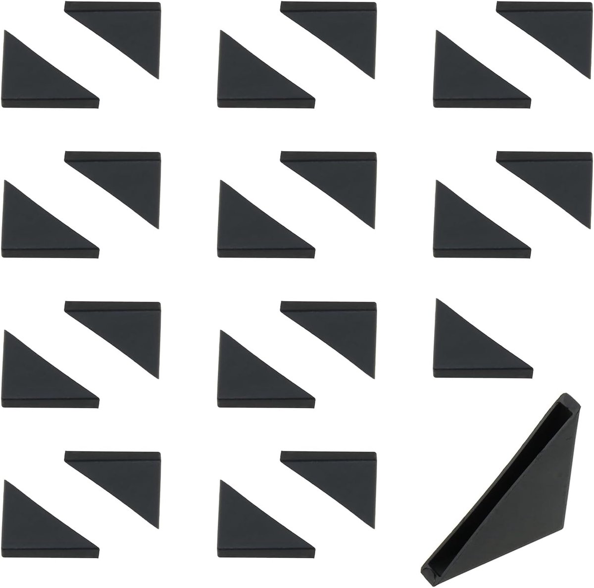 Hoekbeschermer - beschermers - Meubelhoekbeschermers - glas hoek beschermers - afdekkingen - 20 stuks - Zwart - glas hoekbeschermer - Geschikt voor meubels, glas, hout, staal, spiegel