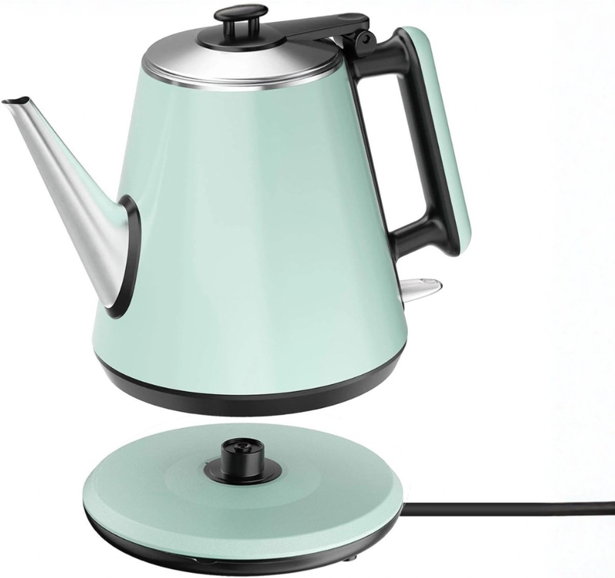 ZRNS® Retro Waterkoker - Vintage Design - Elektrisch - Automatische Uitschakeling - 0,9L