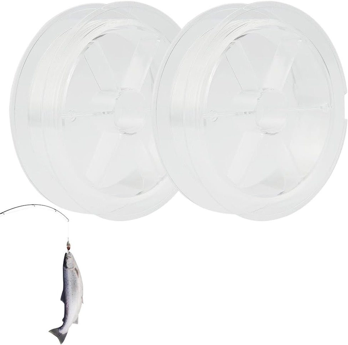 Transparante Nylon Visserslijn 200 m - 0.5 mm Monofilament Draad, Scheurvast en Duurzaam voor Vissen en DIY Projecten
