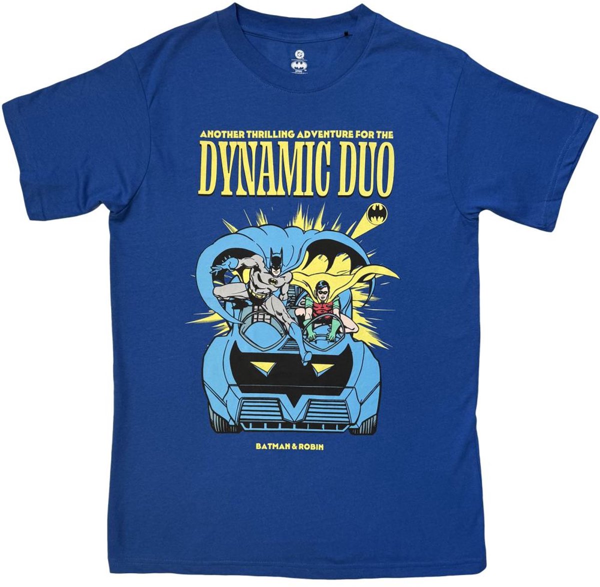 DC Comics Batman - Batman & Robin Dynamic Duo Heren Tshirt - S - Blauw