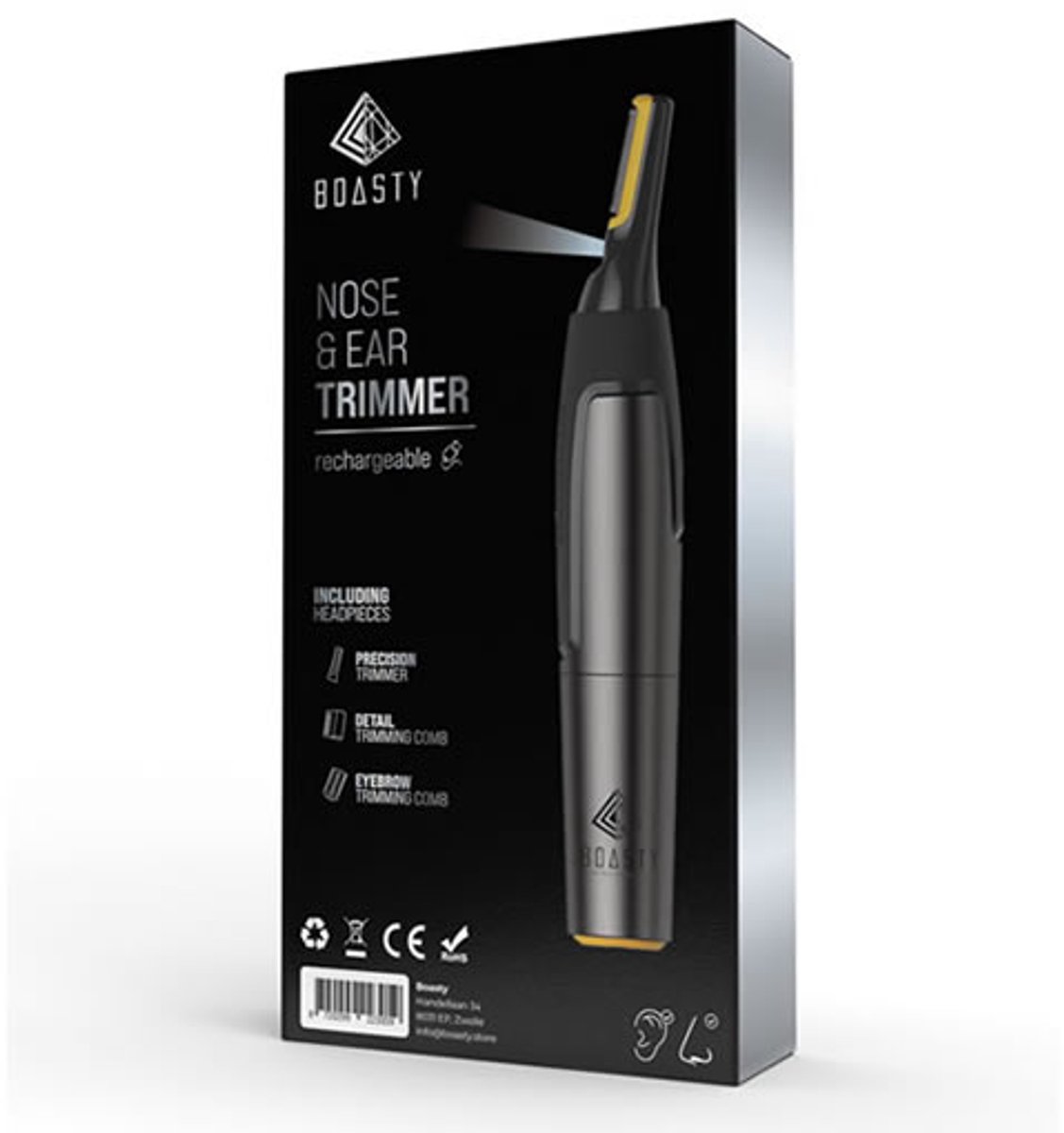 2 in 1 Neus Oor haartrimmer – Neushaartrimmer - Oorhaartrimmer - Dames en Heren – Draadloos – Grooming – Persoonlijke verzorging – Zwart