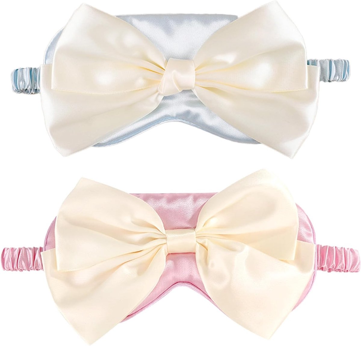 Oogmasker voor een betere nachtrust, zijden verduisterend slaapmasker, elastisch en comfortabel voor vrouwen en meisjes, ideaal voor reizen en dutjes