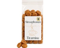 Siroopbonen Tiramisu 200 g – Italiaanse koffiesiroop in boonvorm | Koffielikeur smaak zonder alcohol | Perfect bij koffie of dessert | Ocin Vita