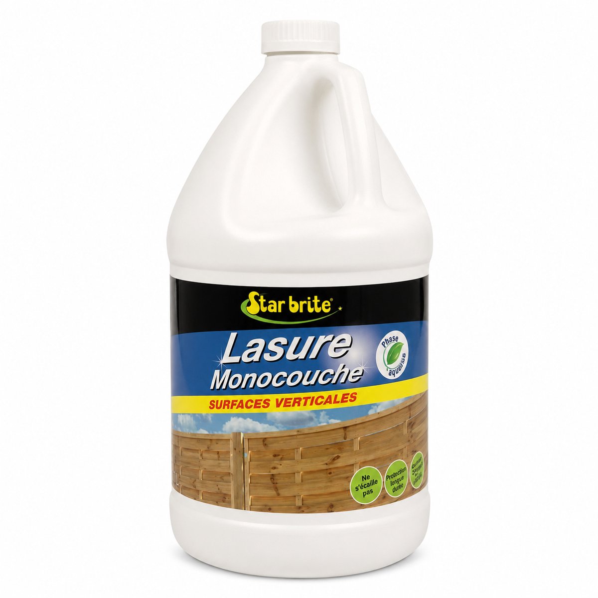 StarBrite - Beits - 3.7 Liter - Houtbeits voor Schutting, Tuinhuis, Gevel, Poort - Eenlaagsbeits - Houtsbeits - Tuinbeits - Beits op Waterbasis - Eenlaagse Buitenbeits - Professionele Beits voor Langdurige Bescherming - Afbladdervrije Beits