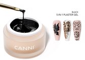 Canni UV Gellak Zwarte 5-in-1 Decoratie Gel - 10 gram - Zonder Kwastje - Gellak Zwart - Zwarte Gellak - Gellak Black - Gellak Kleuren - Canni Gellak - Gellak Nagellak