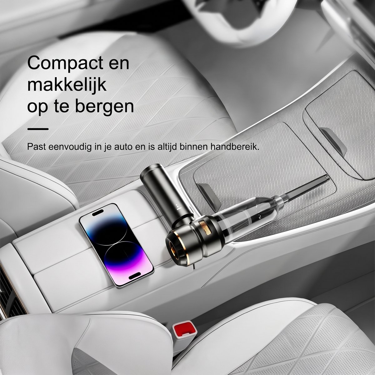 WM-TEC OPTIMERA 2-in-1 Auto Stofzuiger PRO - Oplaadbaar - afbeelding 2