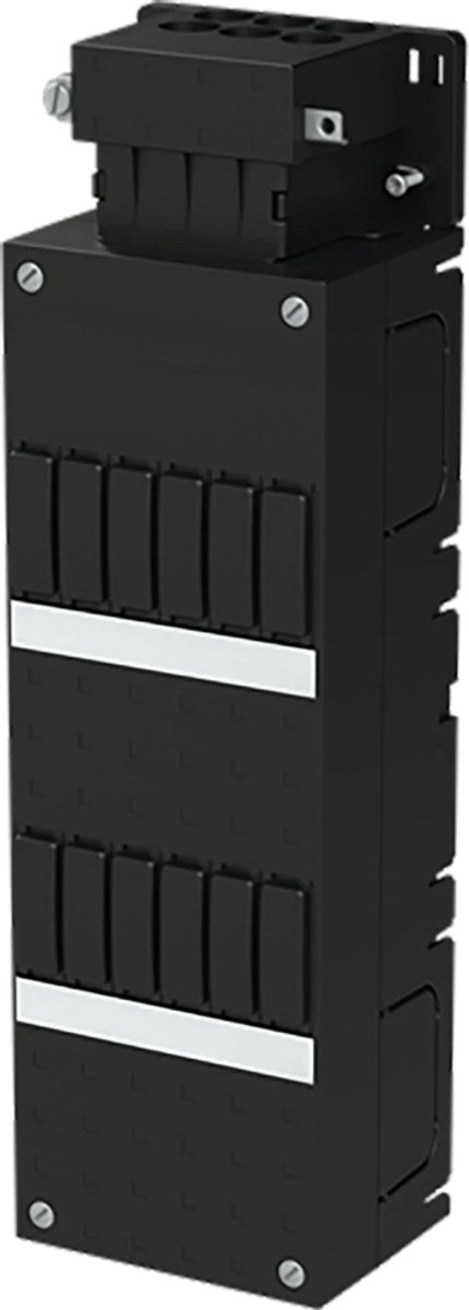 ABB lege groepenkast 2-rijen 12 modules 1-fase busboard 110x330mm HNL - zwart (1SPF006964F0852)