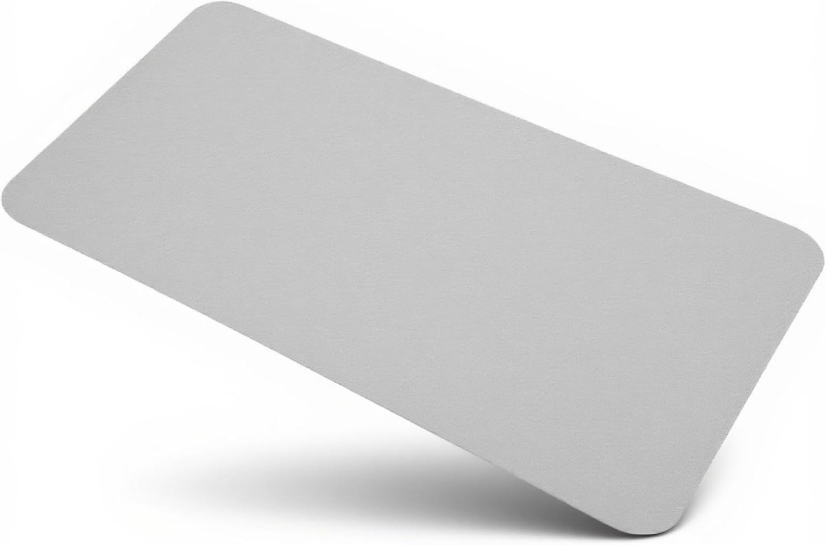 Grote Polyester Muismat 68 x 33 cm, Antistatisch, Krasbestendig, Stofbestendig en Schokabsorberend in Lichtgrijs