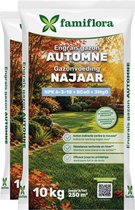 Famiflora gazonvoeding voor het najaar - 20kg voor 500m² - gazonmeststof - najaarsmeststof (2 x 10KG)