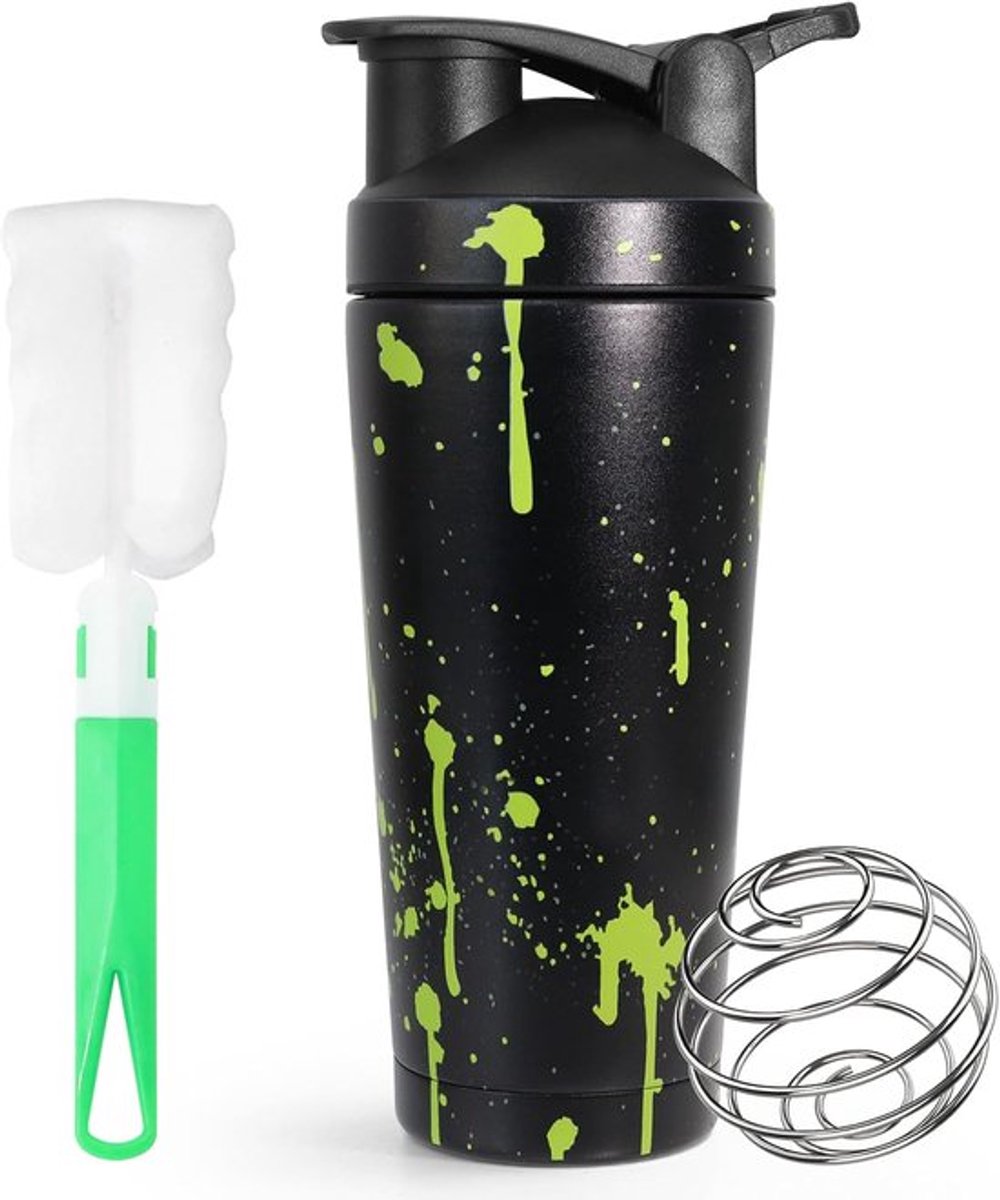 SnelShoppen - 750 ml RVS Protein Shaker - BPA-vrij, Waterdicht, Makkelijk te