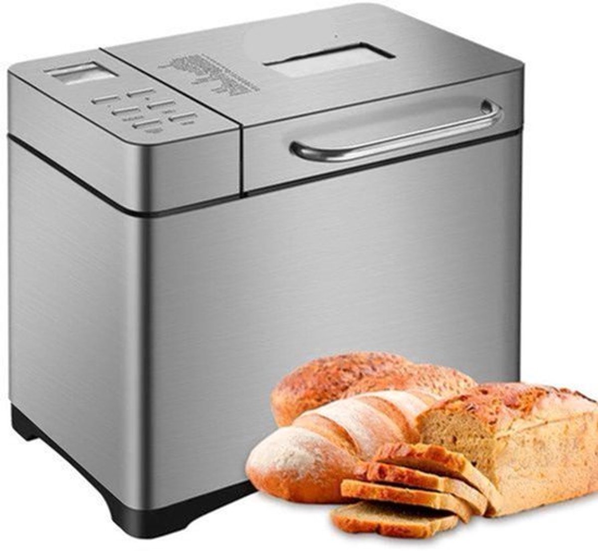 Broodbakmachine - Broodmachine - Brood Maker Machine - 19-in-1 - Automatische Broodbakmachine - 650W - LCD Display - Fruit- & Notendispenser