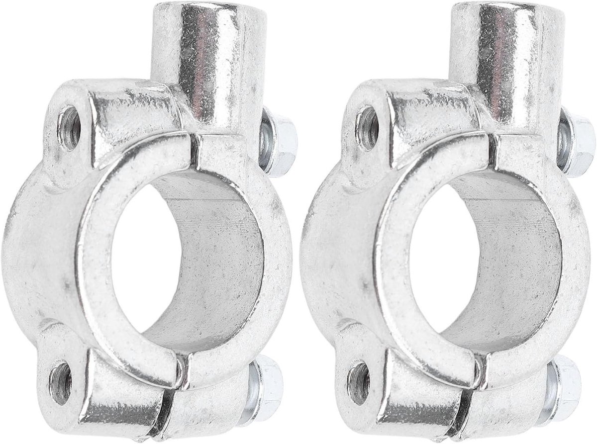 Motorfiets Spiegel Bevestigingsklem 2 Stuks voor Handvatspiegels 22mm Draadhouder Adapter voor Motoren, ATV en Scooters
