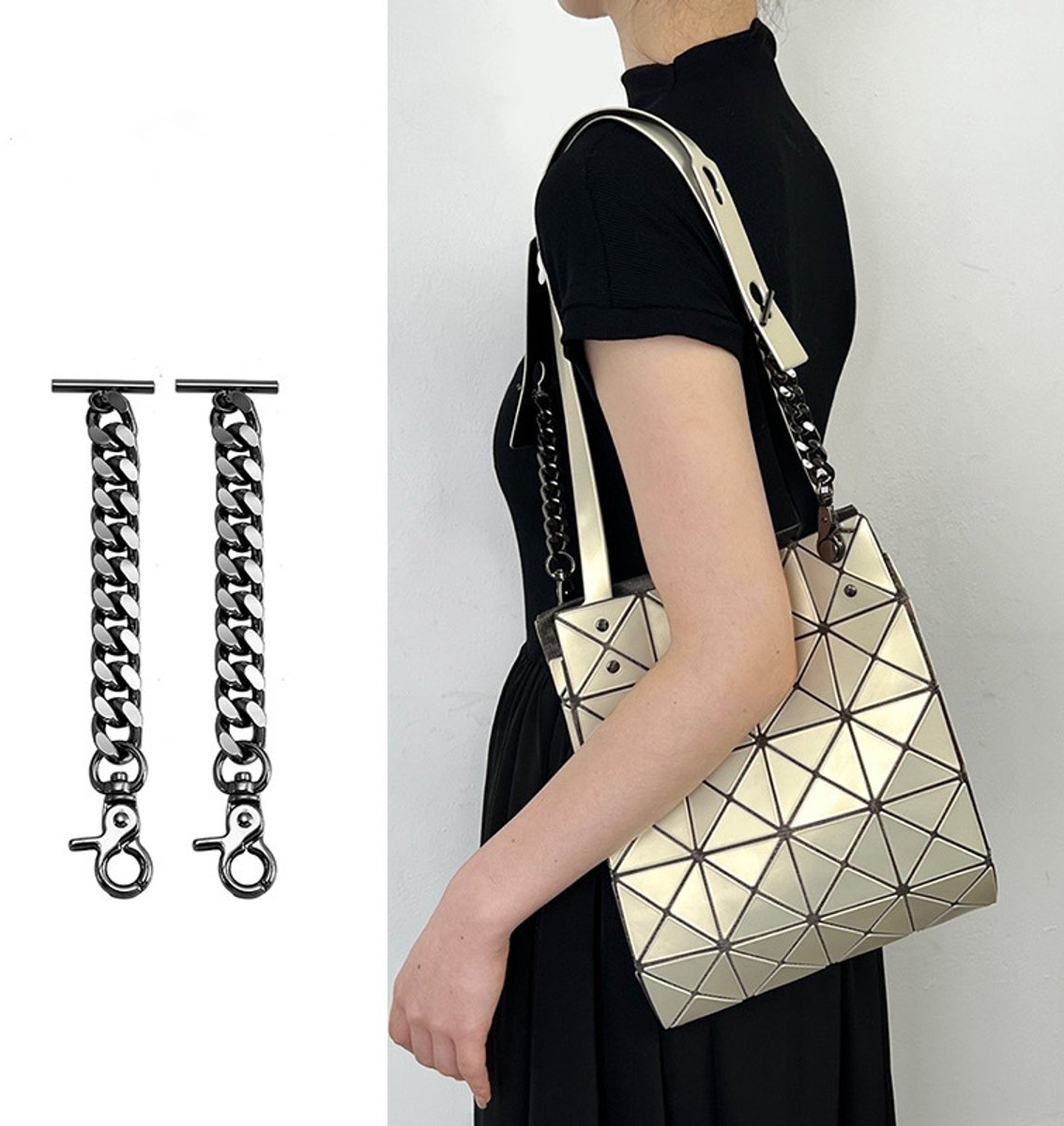 Half Moon Nylon Schoudertas voor Dames - Verstelbare Crossbody Tas voor Werk, Studie, Winkelen en Reizen