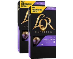L'Or Espresso Lungo Profondo - Multipack - 20 (2x10) Koffiecups Compatibel met Nespresso Coffee Machine