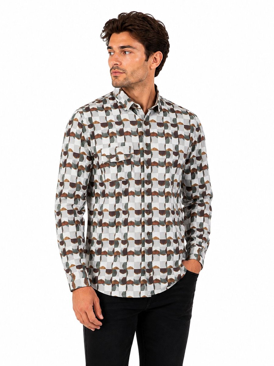 Shirt Stretch Allover Printed
