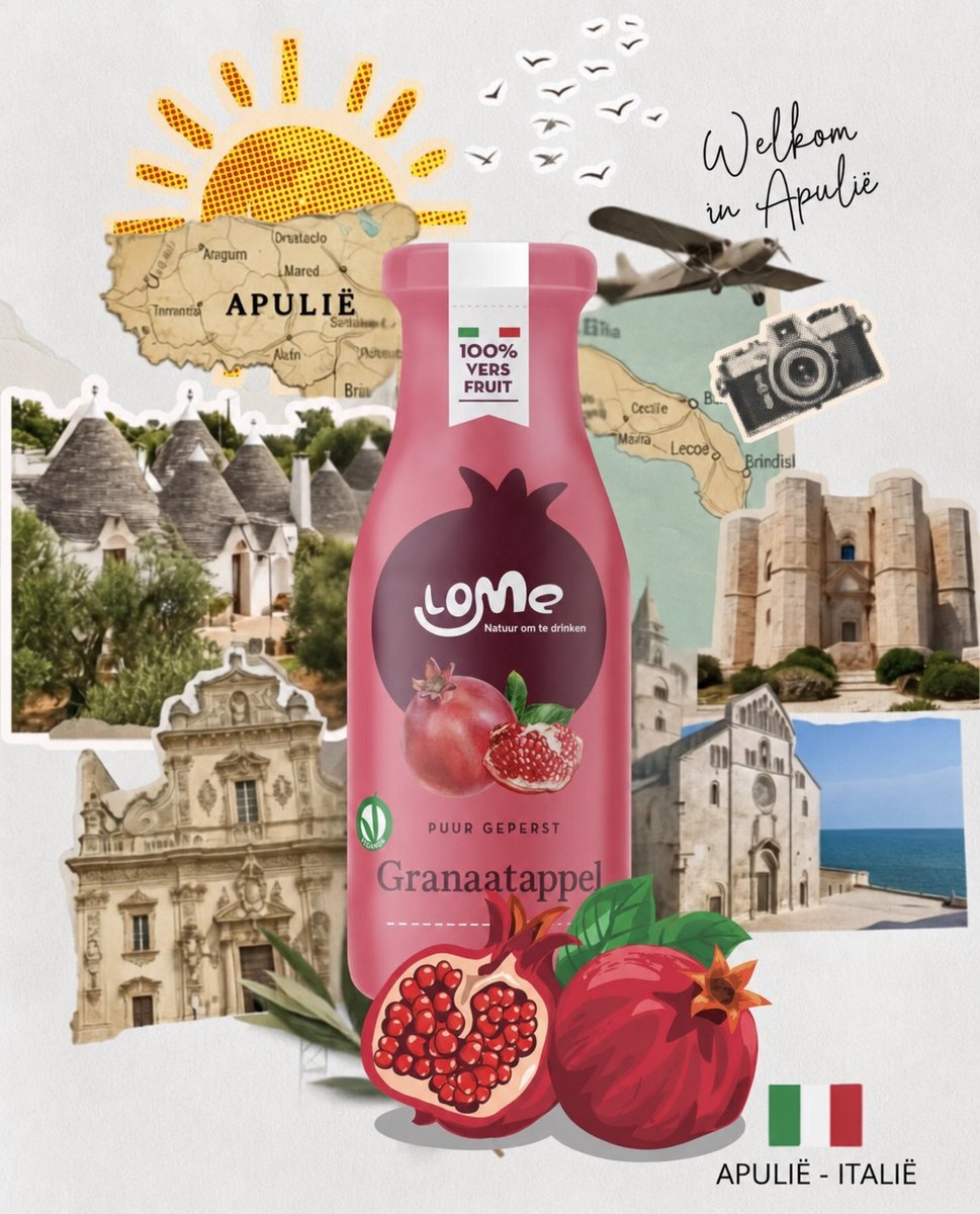 Lome Superfruit - 100% Granaatappelsap - 250 ml - Multipack