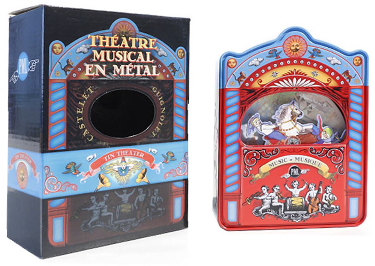 Blikken muziekdoos - Für Elise Beethoven - poppentheater - Thema: kinderen - Théâtre Musical en Métal - castelet guignolet - Tin Theater