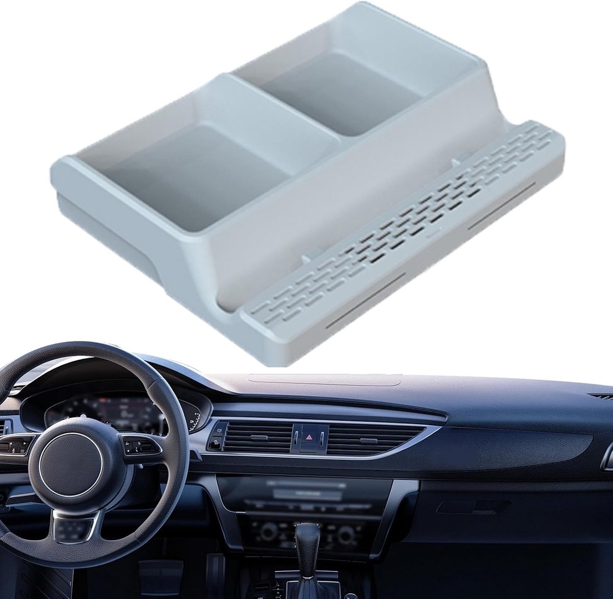 Opbergbox voor autodashboard: multifunctionele telefoonhouder, stabiele opbergbox | Organizerhouder voor autoconsole