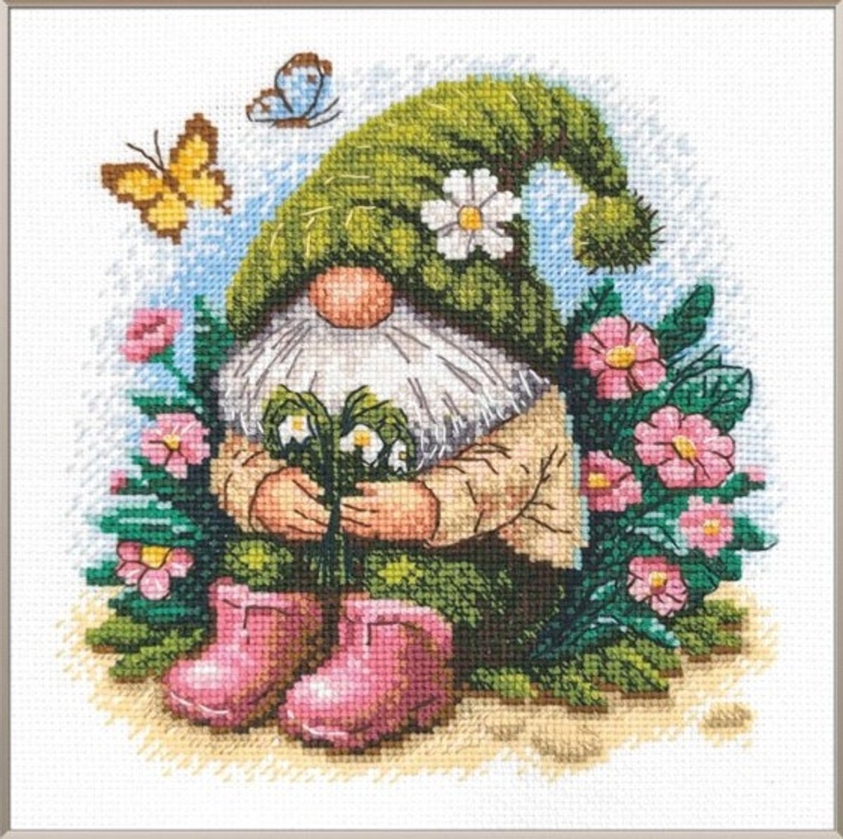 Borduurpakket Blossom Gnome - Bloesem Gnoom - Aine - A1042