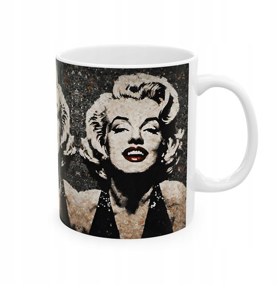 Marilyn Monroe Mozaïek Mok - Uniek Cadeau (330 ml)