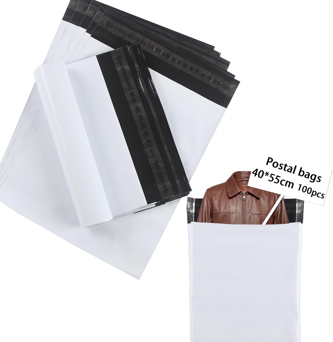 40X60cm 100 stuks plastic envelop Vervoer Pakket Grote tas met Vint Pakket Nieuw materiaal Ondoorzichtig / Schoenbox Vervoer