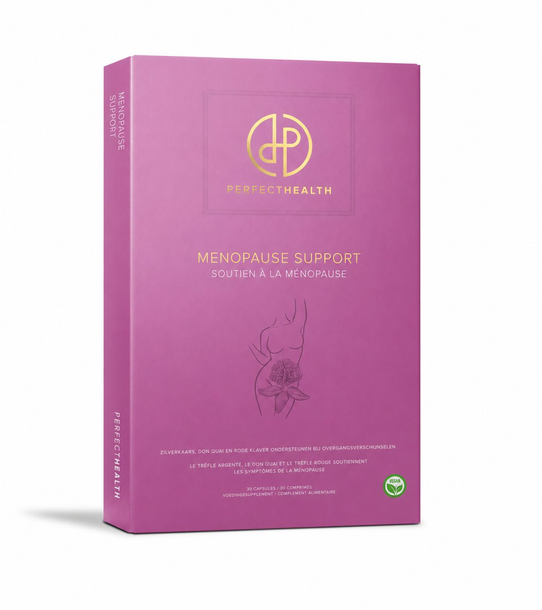Perfect Health - Menopause Support - 30 Ginseng Capsules - Tegen Ongemakken bij Menstruatie en Overgang*- Angelica Sinensis - Vegan Dong Quai Menopauze Supplement