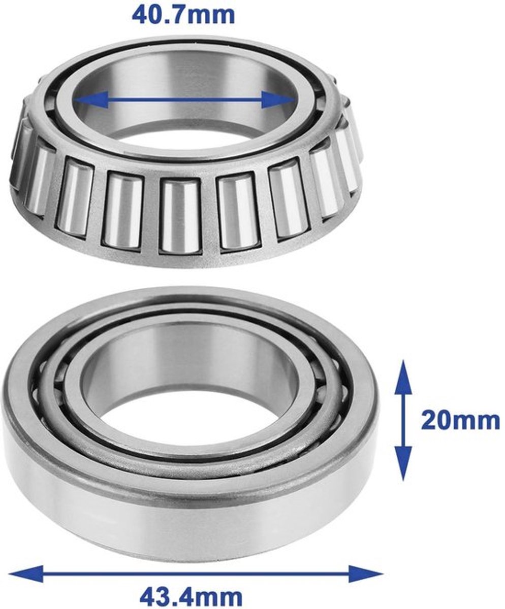 Dailygoods- Tapered Roller Bearing Set - Lm501349/lm501310 - Chroom Staal