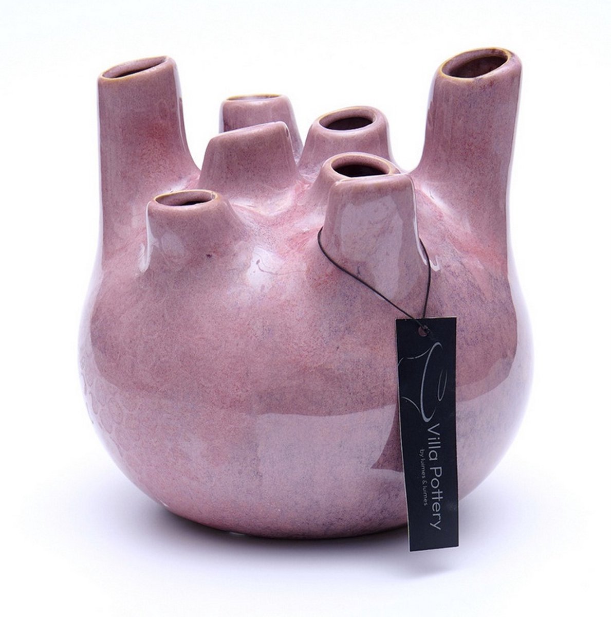 Villa Pottery Vaas - Villa Pottery - Decoratie - Woondecoratie - Porselein - Waterdicht - Isabelle 1_3 Dark Pink Roze