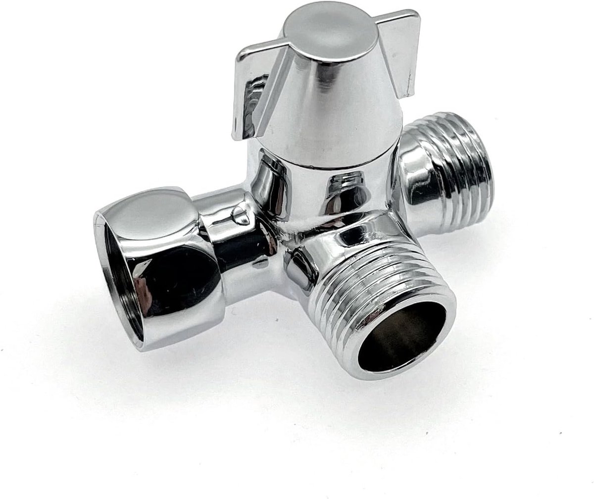 Omschakelklep douche - Messing - G1/2 - Metalen 3-weg Doucheomstelventiel - Voor Badkamer en Keuken