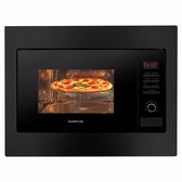 Inventum IMC6125FZWA Inbouw combimagnetron - 25L - 900W - 45cm - Hetelucht- en grillfunctie - Zwart