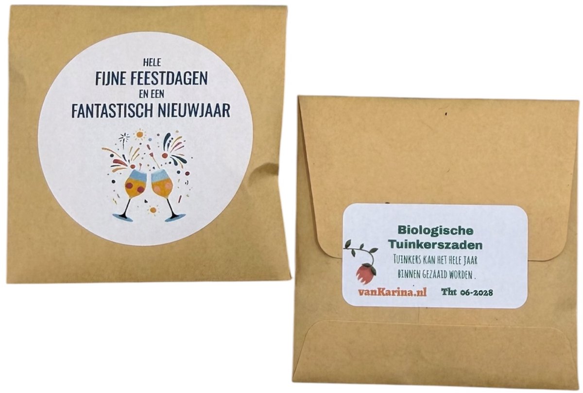 10 zakjes gevuld met zonnebloemzaden, Tekst, Merry Cristmas, Hele fijne feestdagen en een Fantastisch Nieuwjaar,, kleine attentie, kleine kerstkadootjes, attentie collega's, bloemetje, vrolijk, green gift, bloemenzaden zakjes, mini zadenzakjes,