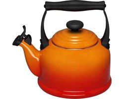 Le Creuset Tradition Fluitketel - 2.1 l - Oranje/Rood