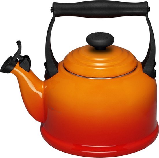 Le Creuset Tradition Fluitketel - 2.1 l - Oranje/Rood