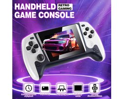 Retro Handheld Gameconsole - Draagbare Spelcomputer - 3,5 Inch Scherm - Oplaadbaar - Klassieke Games - TV Aansluiting - Wit