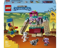 LEGO 21257 Minecraft Legends Duel met de Verslinder Helden en Actiefiguur Speelgoed