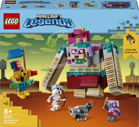 LEGO 21257 Minecraft Legends Duel met de Verslinder Helden en Actiefiguur Speelgoed