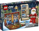 Lego City adventskalender met kerstman, sneeuwlandschap en mini-speelgoed dat elke dag tevoorschijn komt.