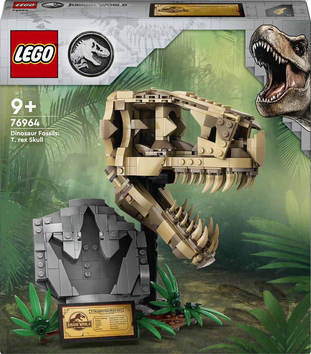 Bol.com LEGO 76964 Jurassic World Dinosaurusfossielen: T. rex schedel Dinosaurus Speelgoed voor Kinderen aanbieding