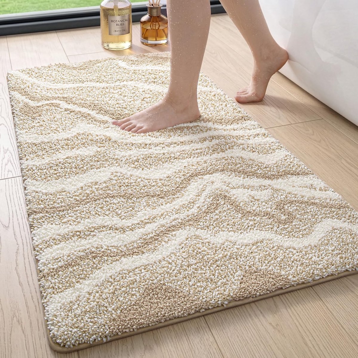 Badmat - 60 x 110 cm - Beige
