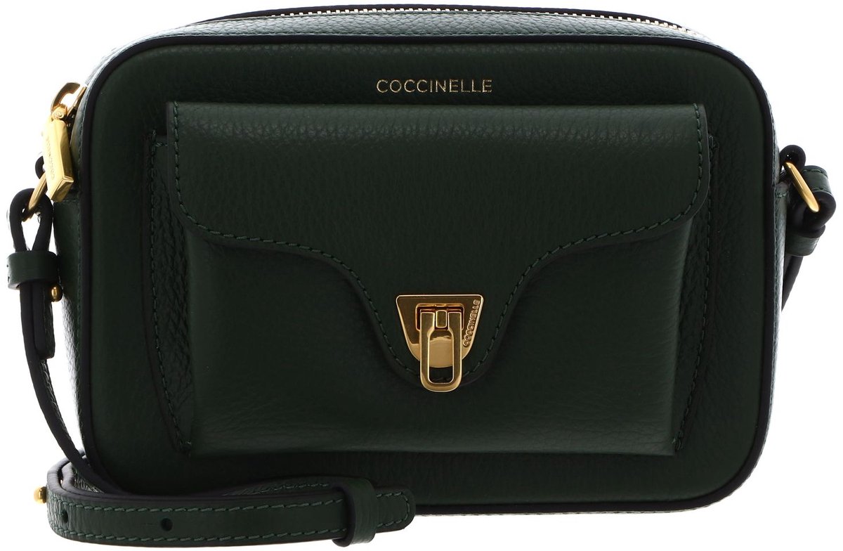 COCCINELLE Leren schoudertas Beat Soft Crossbody Bag Garden Green groen