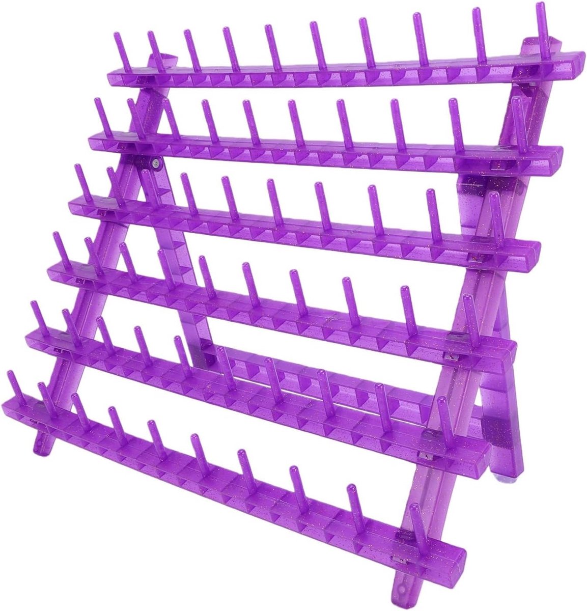 Professionele Vlechtstand voor Haar, Opvouwbare Organizer voor 60 Spoelen, Ideaal voor Haarextensions en Vlechtwerk