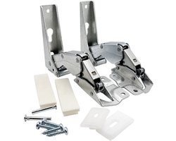 Fixem® - Geschikt voor Hettich, Whirlpool en Bauknecht 481231018626 / C00636779 - 3903/3904 5.0 / 45 / 3362 5.0 - 3363 5.0 Koelkast scharnier - Deur scharnier - 2 Stuks