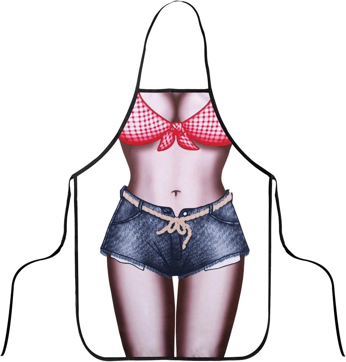 Grappige Schort voor Vrouwen - Sexy Keuken Schort voor BBQ Feestjes en Cadeaus voor Volwassenen